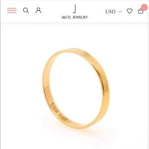 Gold Stacking Ring